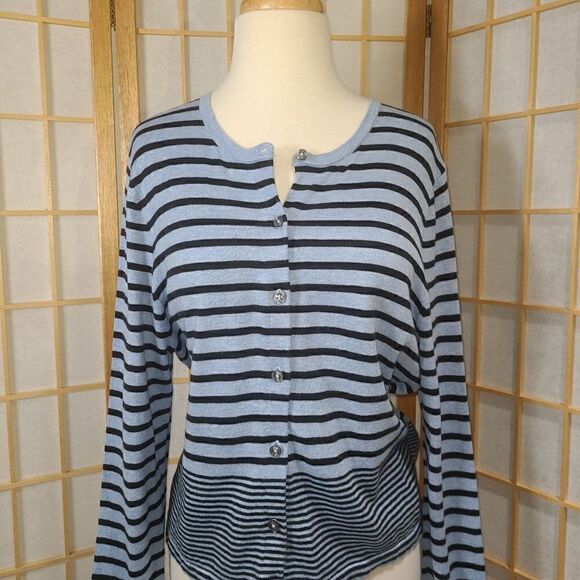 J.āJillāLgāPetĀ StripedāCardigan - Picture 5 of 14